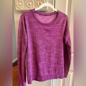 lululemon athletica Purple Striped Top - SZ 6
